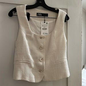 White Zara Vest